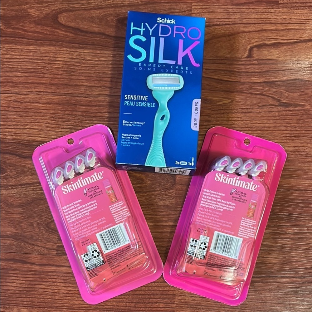 Bundle of 3 Schick & Skintimate Razors